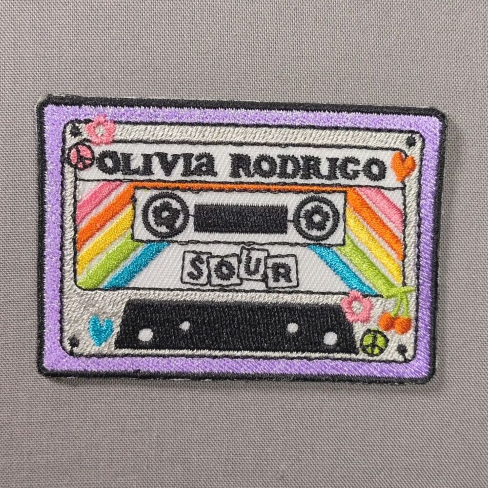 Olivia Rodrigo Sour Cassette Tape Iron On Patch | Music Patch